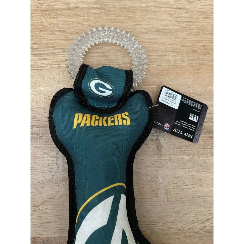 NWT Green Bay Packers Dental Tug Toy For Pets